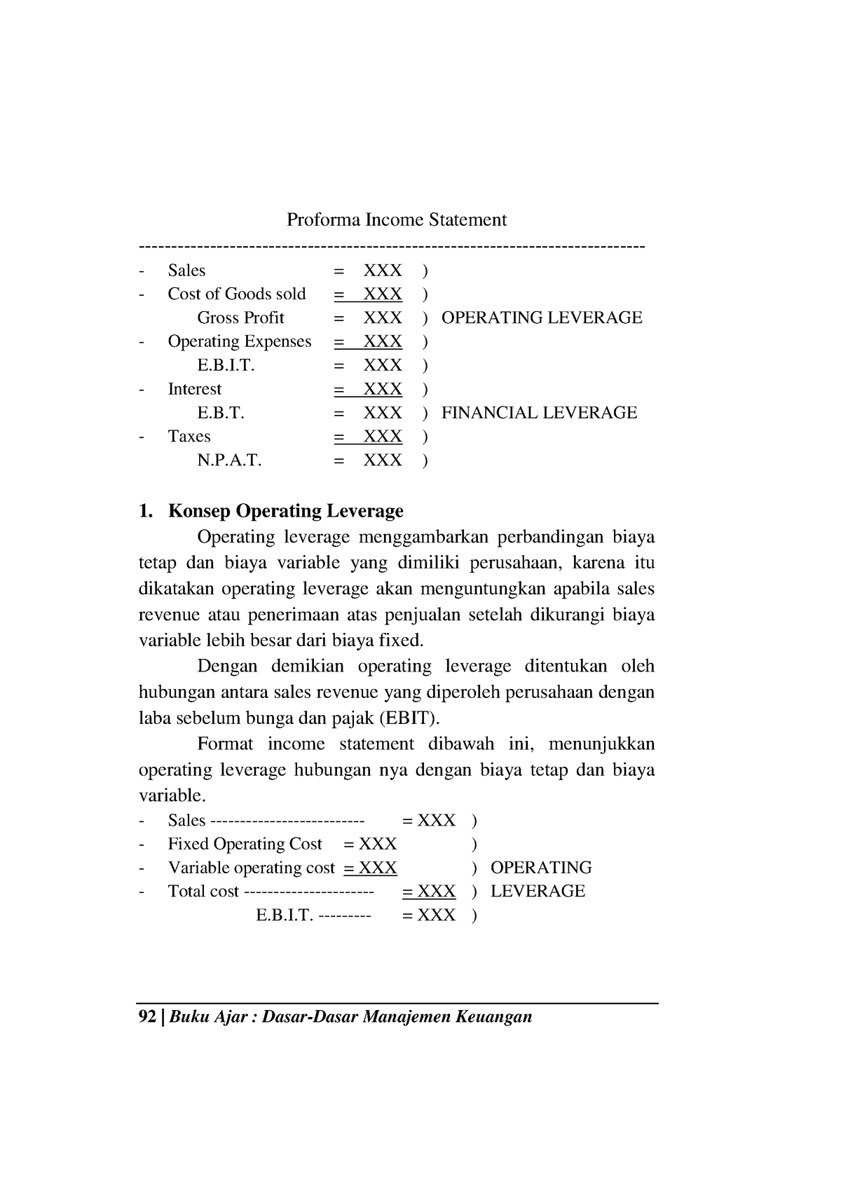 Dasar Dasar Manajemen Keuangan-97 - 92 | Buku Ajar : Dasar-Dasar ...