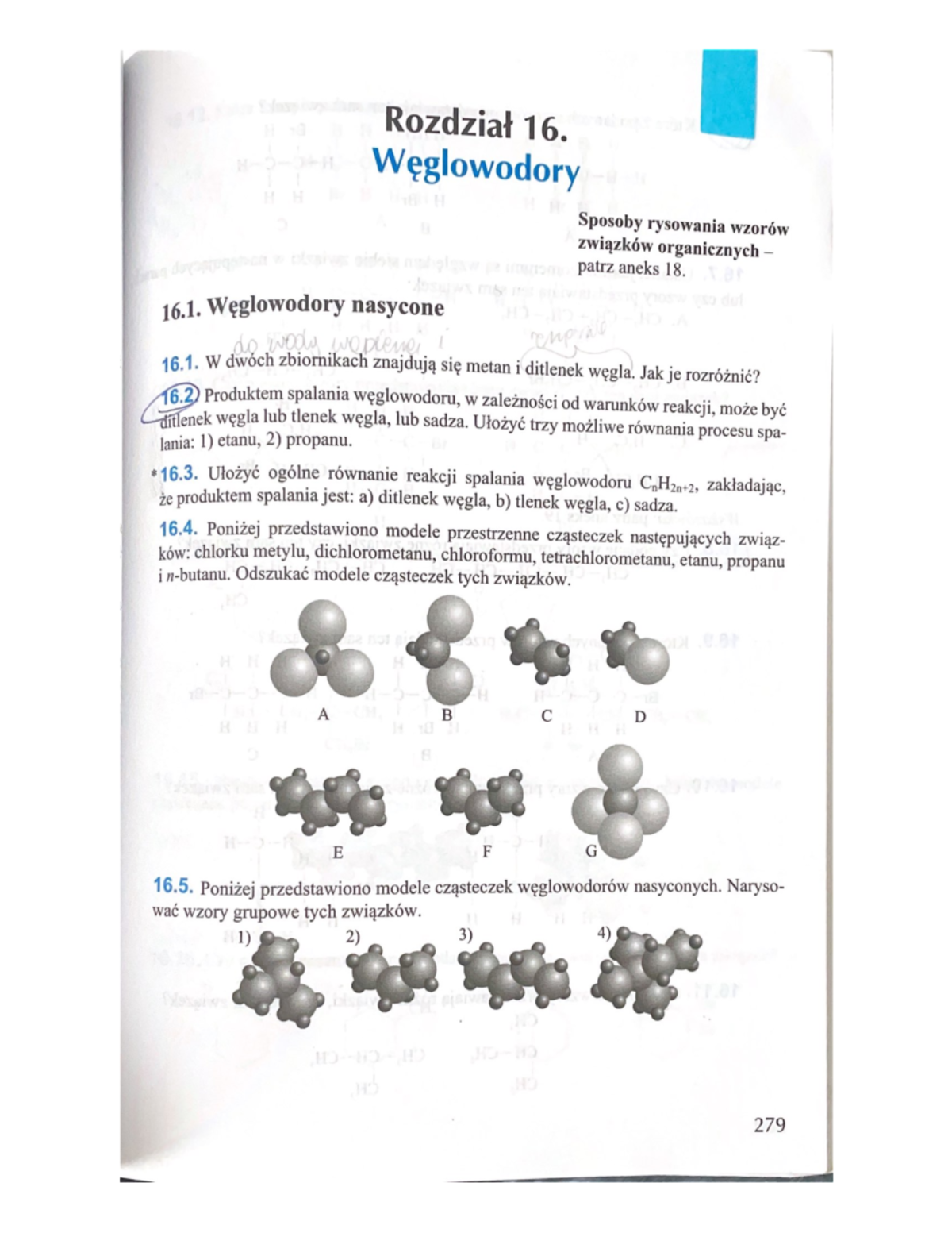 Weglowodory - Zadania - sss - Kształcenie zawodowe - Monter zabudowy i