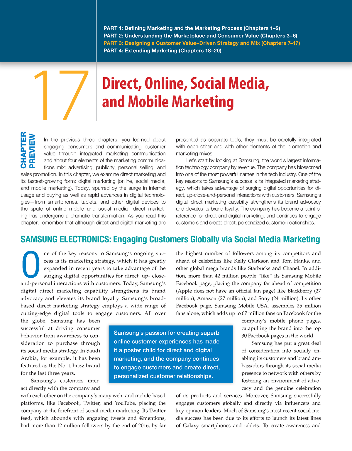 Chapter 17 - Direct, Online, Social Media, and Mobile Marketing - In ...