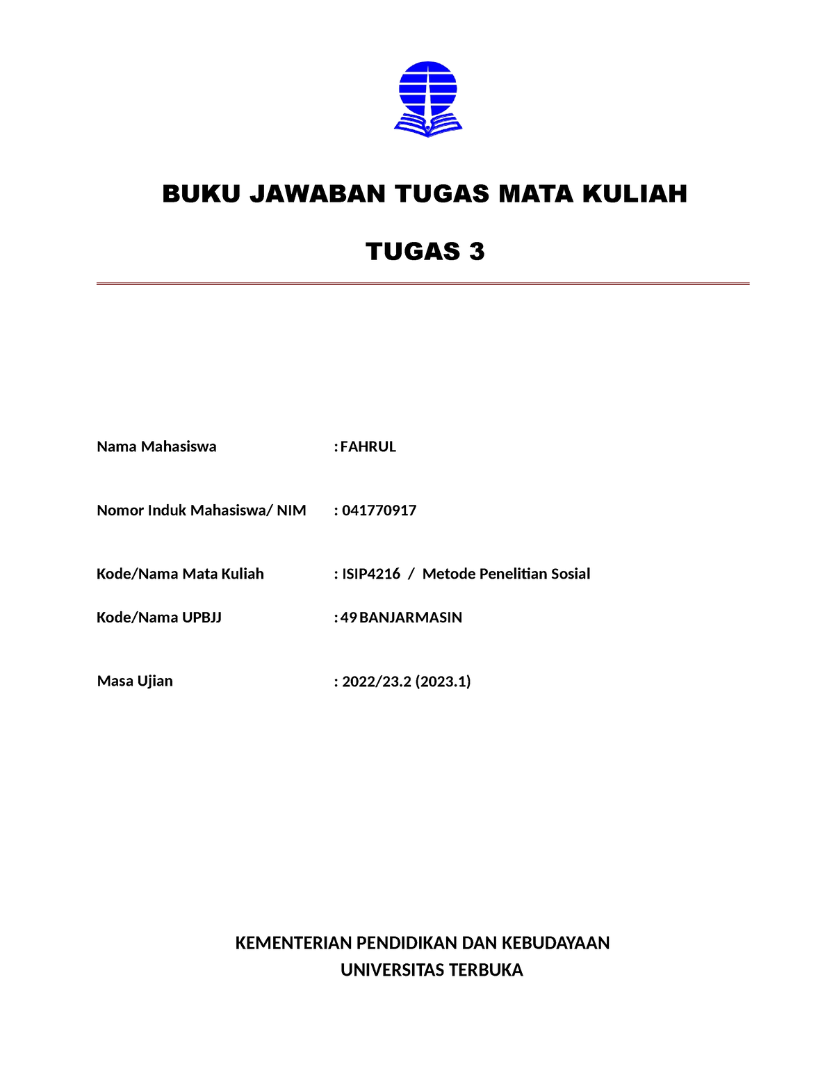 BJT EKMA4371 Manajemen Rantai Pasokan - BUKU JAWABAN TUGAS MATA KULIAH ...