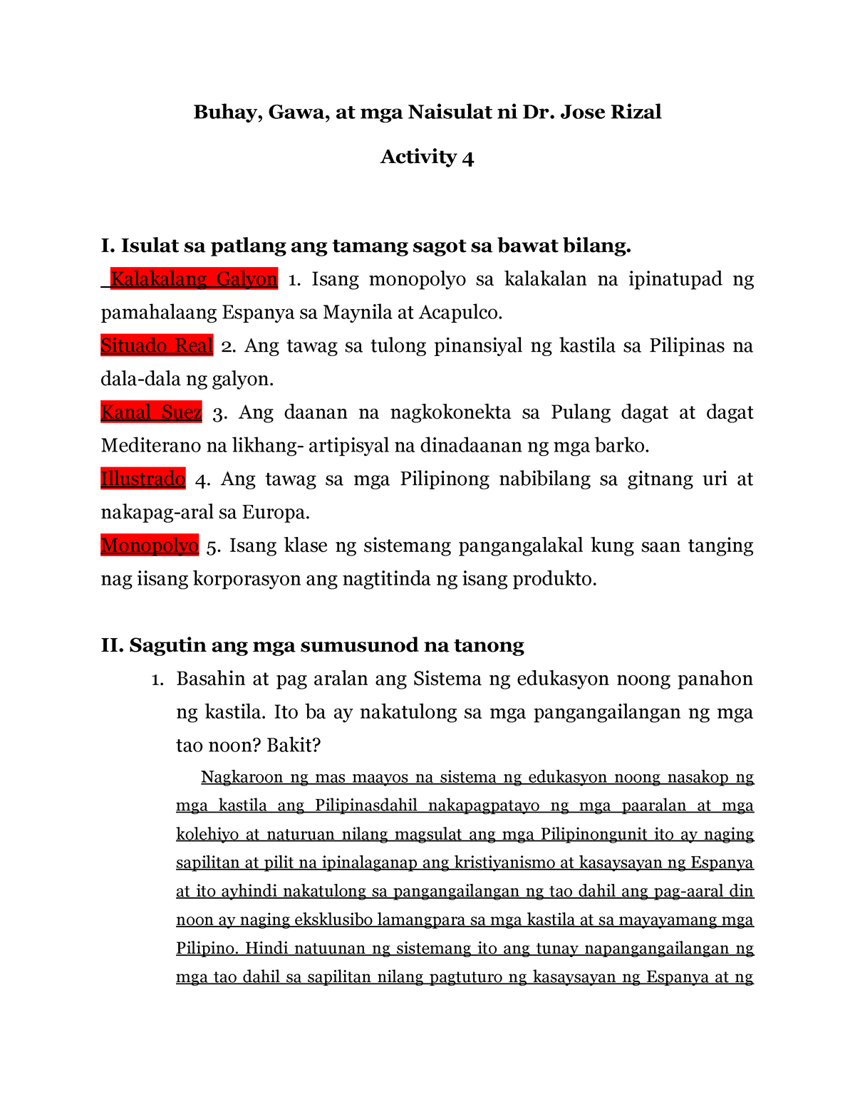 Buhay Gawa At Mga Naisulat Ni Dr Jose Rizal Buhay Gawa At Mga Naisulat Ni Dr Jose