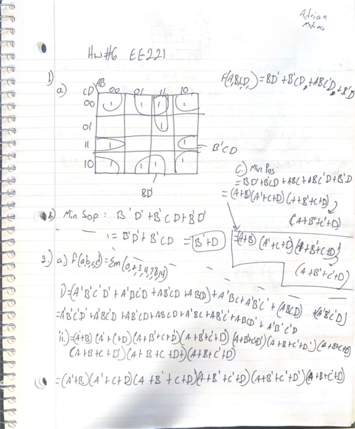 EE221 Homework #6 - EE-221 - Studocu