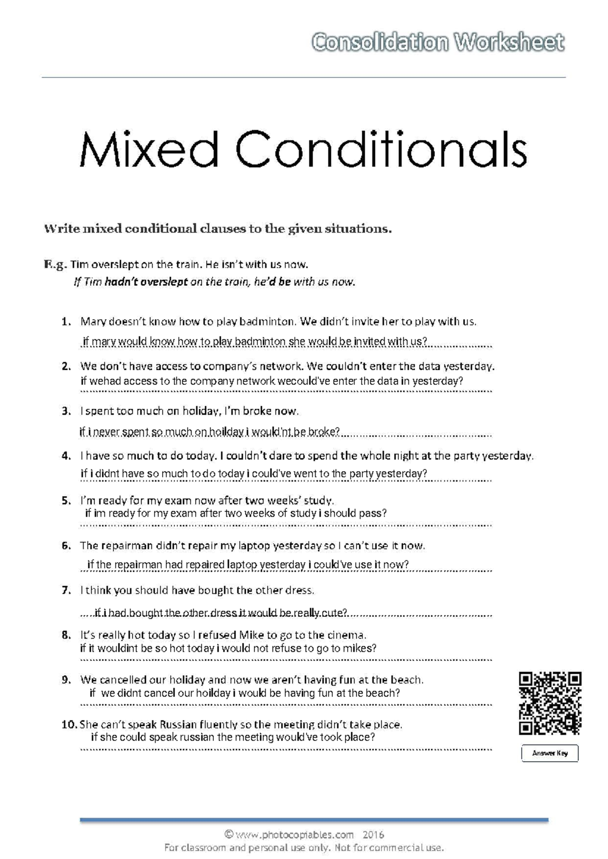 Jayvion Hutcherson - Jayvion Hutcherson - Conditionals Worksheet - Studocu