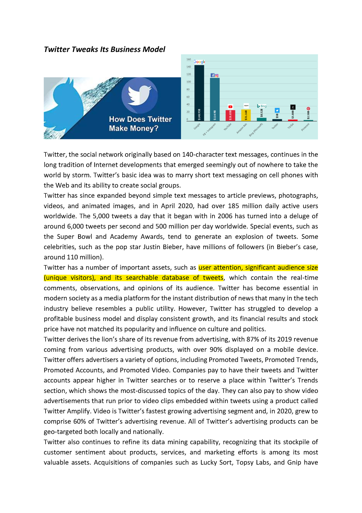 twitter case study solution