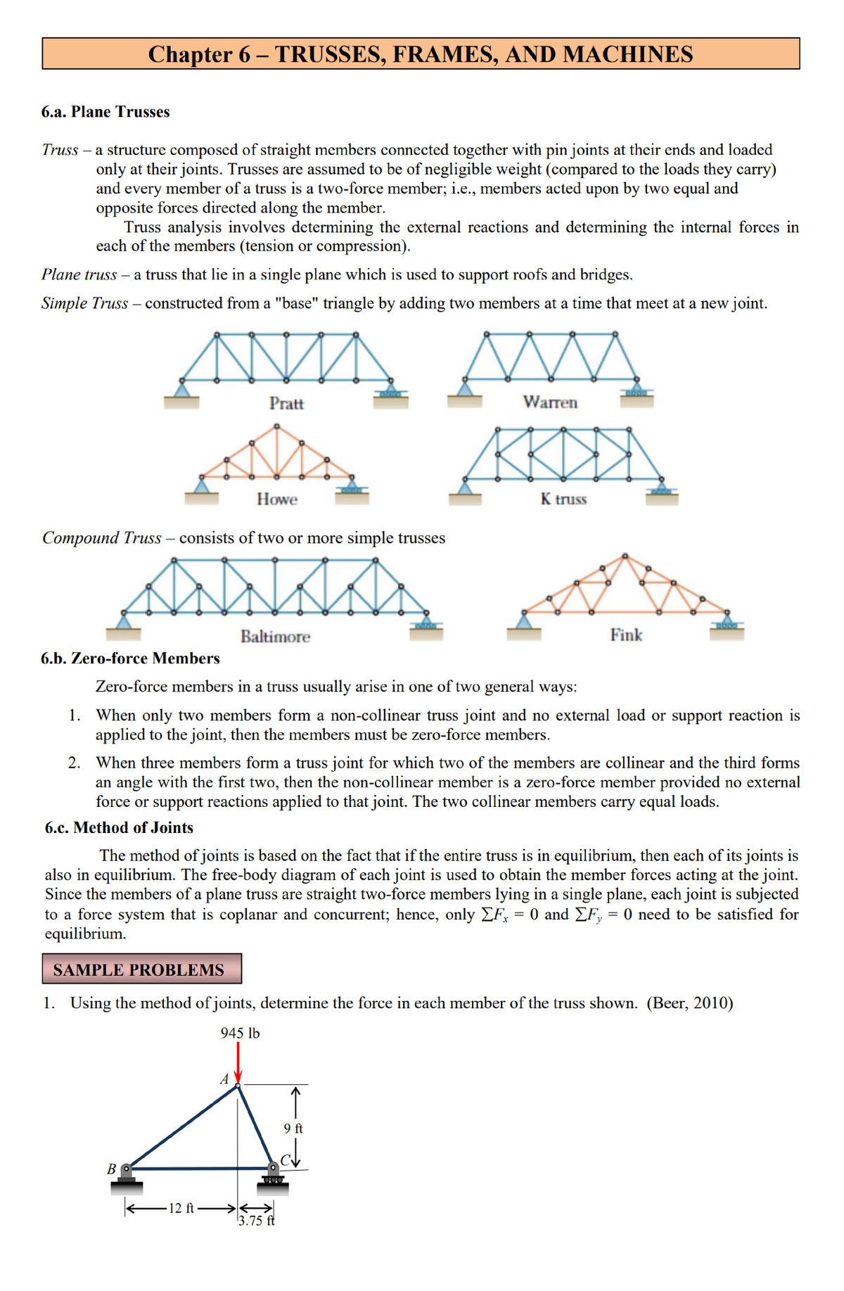 Module 7 ( Truss, Frames AND Machines) - Bs Architecture - Studocu