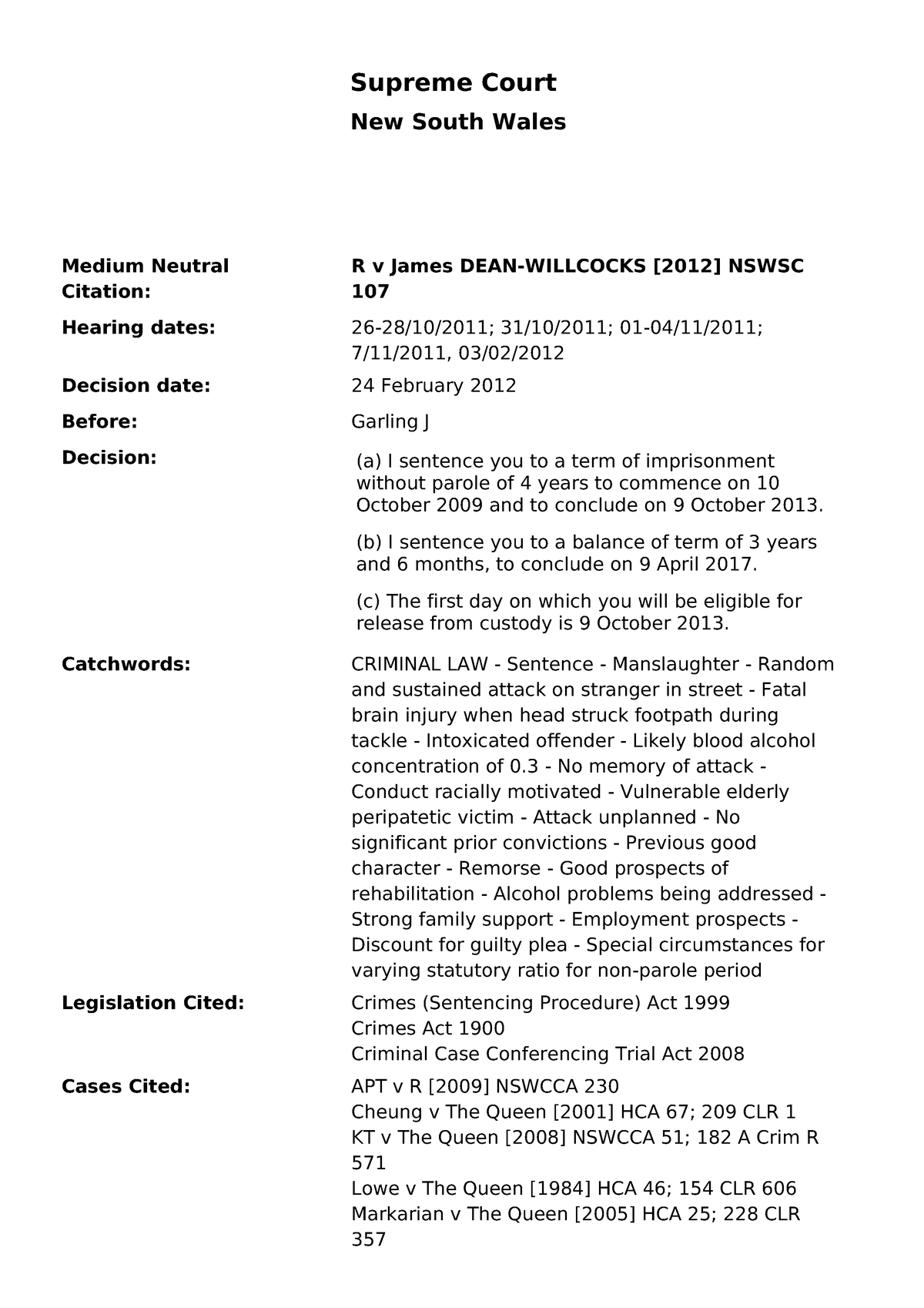 2012-nswsc-107-medium-neutral-citation-hearing-dates-decision