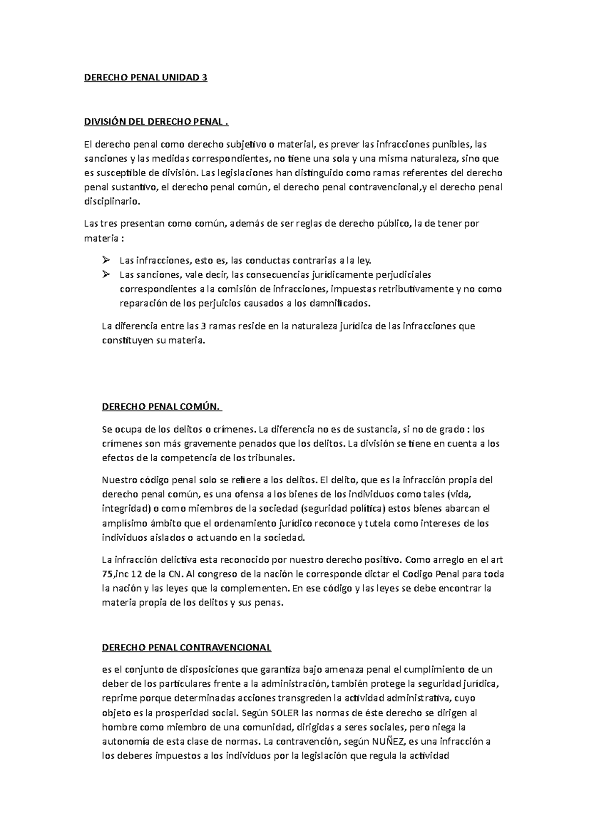 Derecho Penal Unidad 3 - Clase dictada en la sede de San Francisco por ...