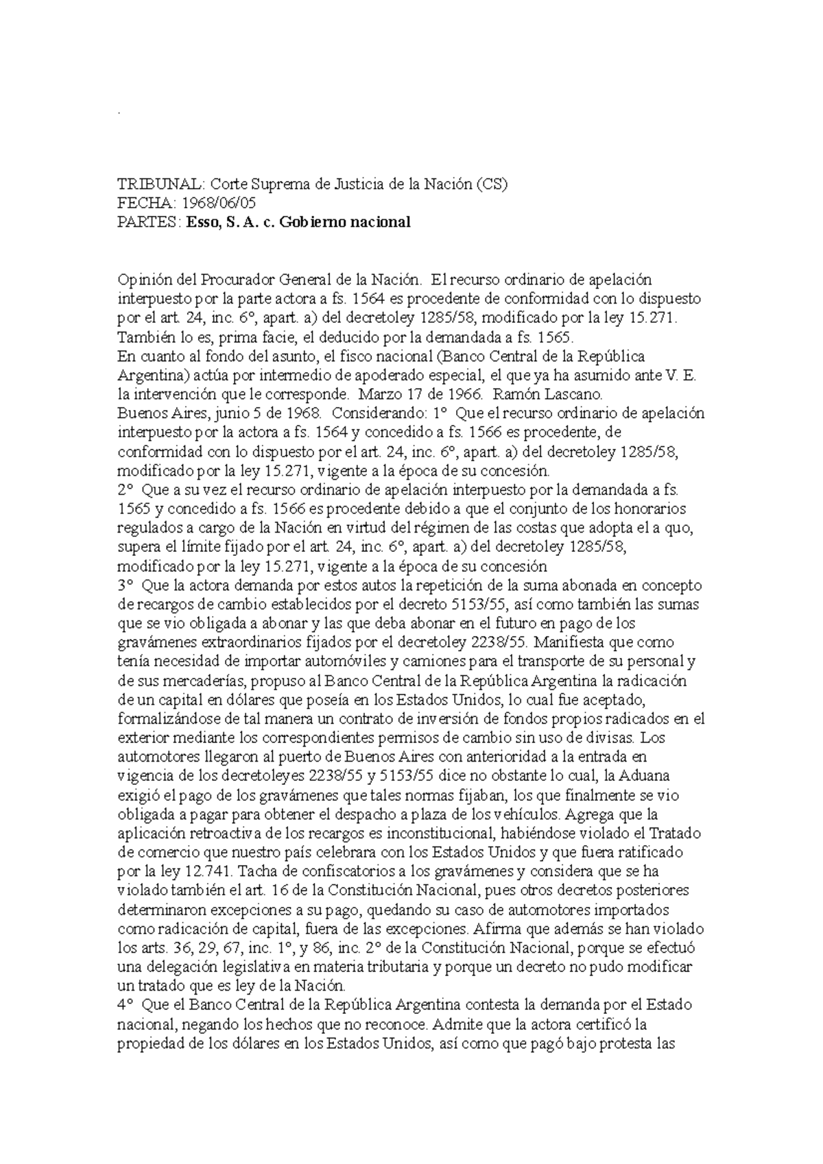 3 Tribunal - . TRIBUNAL: Corte Suprema de Justicia de la Nación (CS ...