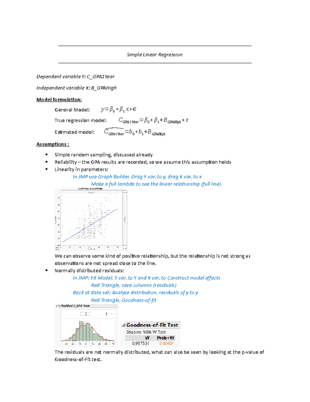 6 - Simple Linear Regression - Simple Linear Regression Dependent ...