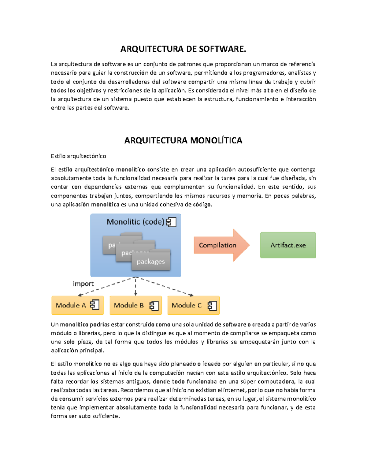 14 Arquitecturas De Sw Arquitectura De Software La Arquitectura De Software Es Un Conjunto De 4815