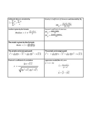 LS 01 Basic Concept - Dispersion - What is “Statistics”? It is ...