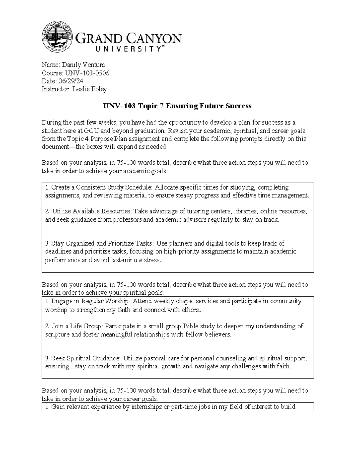 Unv 103 Rs T7 Reflection Online Name Danily Ventura Course Unv 103