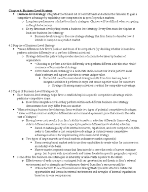 Chapter 1 Strategic Management And Competitiveness - Chapter 1 ...