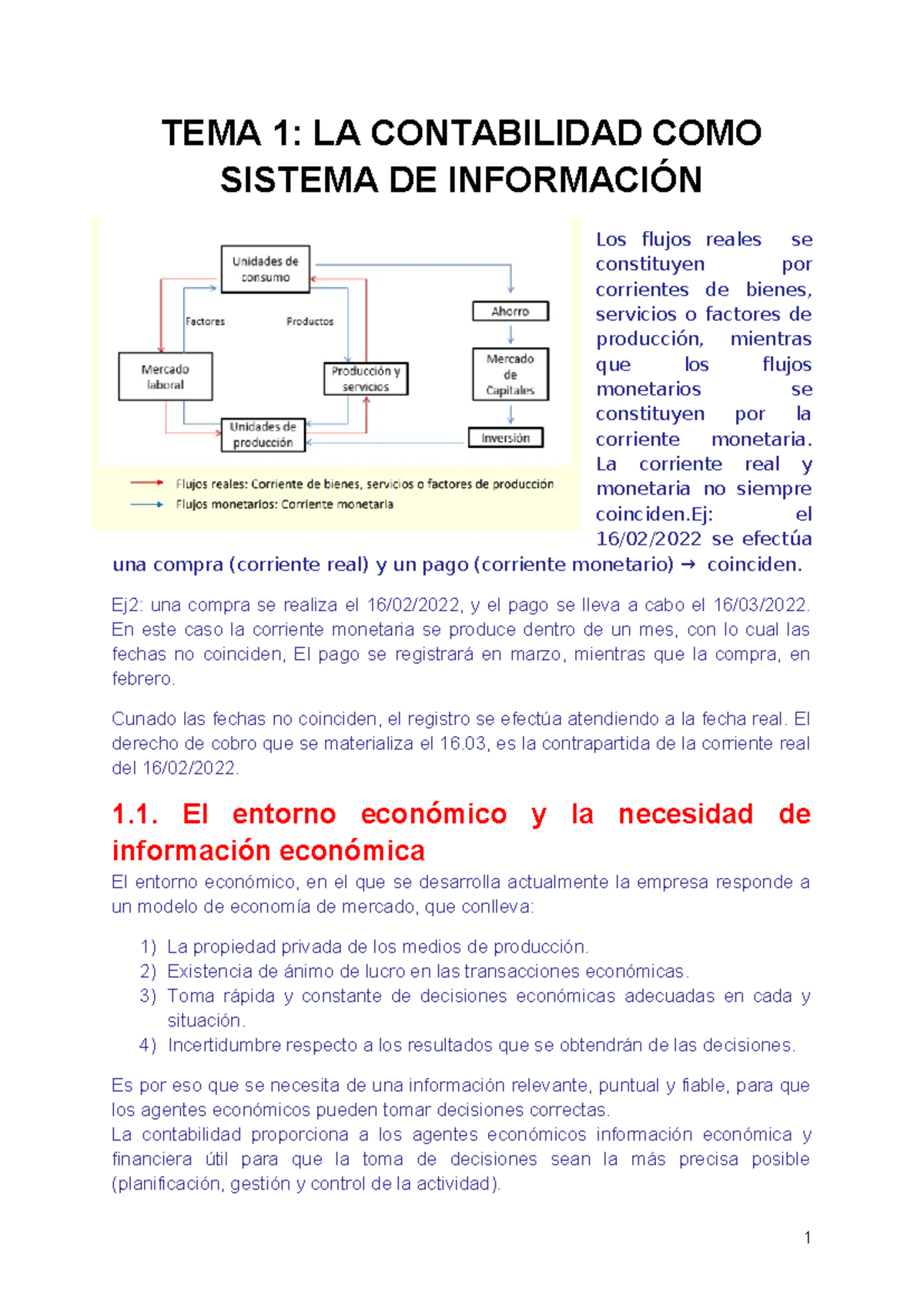 Tema 1 La contabilidad como sistema de información - TEMA 1: LA ...
