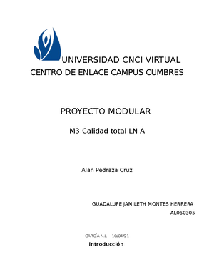 ACT 2 Calidad Total - Nombre De La Institución: Universidad Virtual ...