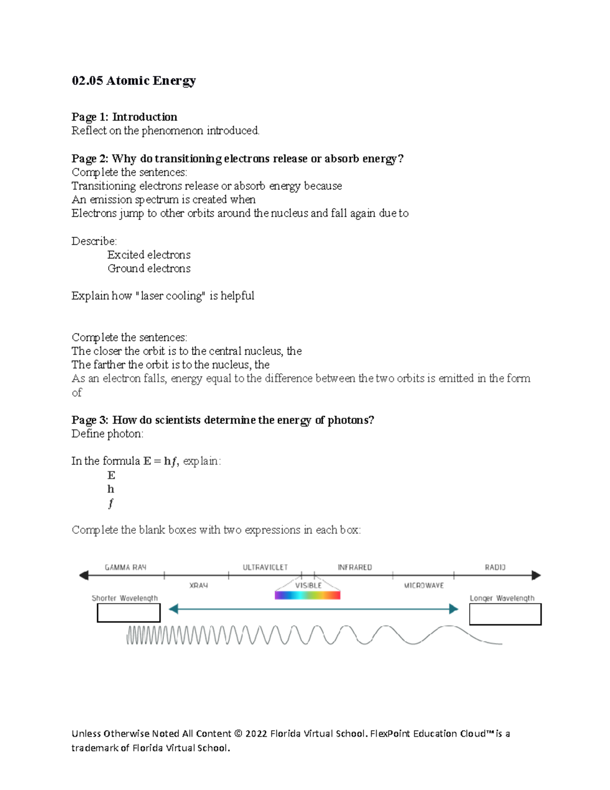 02 05 journal - Class notes on 2.05 - 02 Atomic Energy Page 1 ...