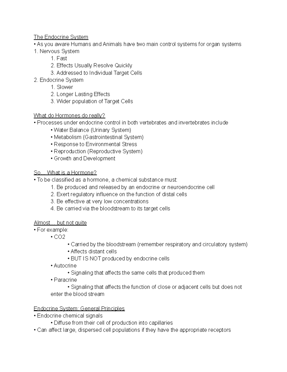 Lecture 24 - professor: joshua lonthair class: bio288 topic: endocrine ...