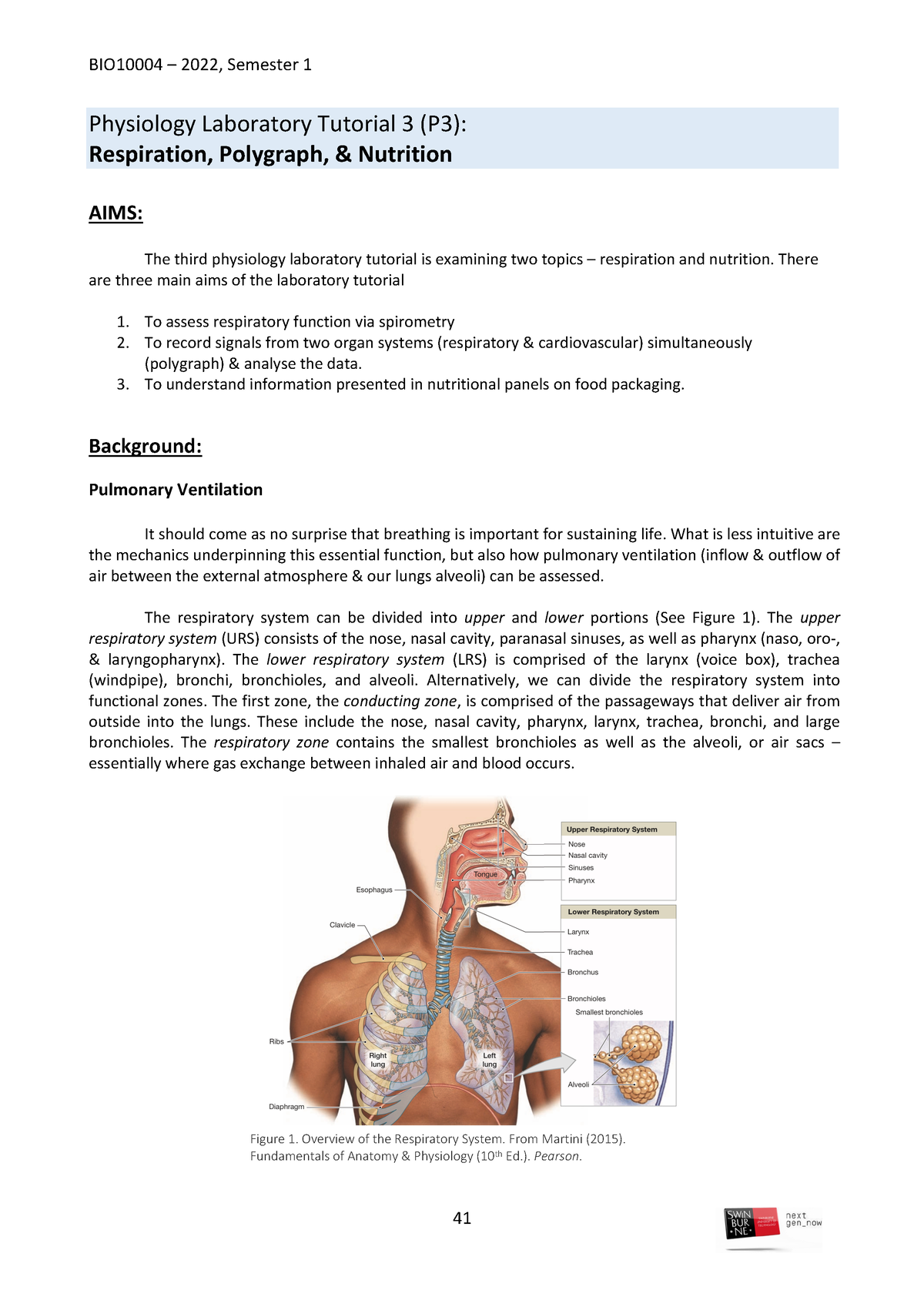 Physiology Prac Manual 3 - Physiology Laboratory Tutorial 3 (P3 ...