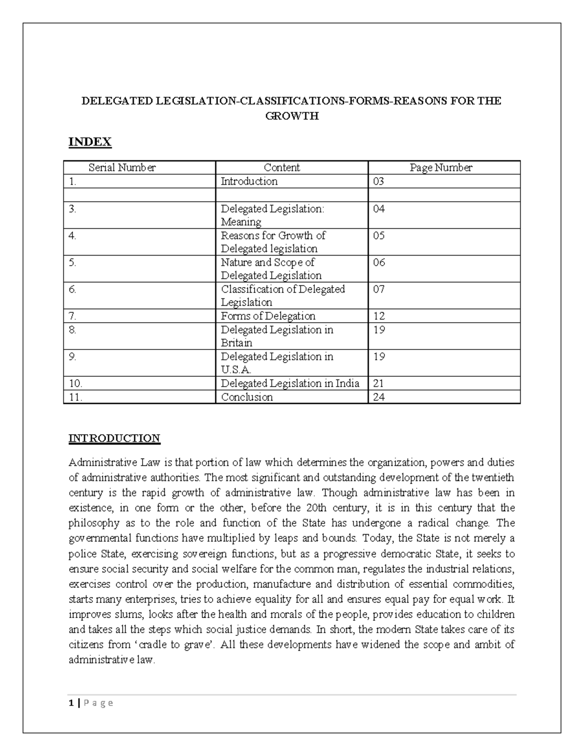 Delegated Legislation S 19 Delegated Legislation In India 21
