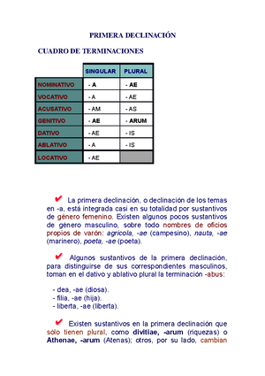 Ejercicios De Repaso - Declina En Singular Y Plural: Niño Fuerte (puer ...