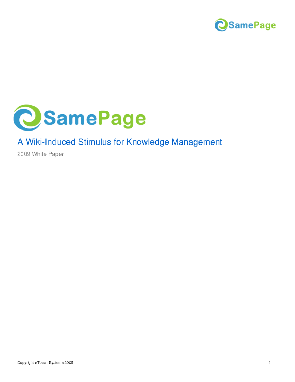 Wiki Knowledge Management - A Wiki-Induced Stimulus for Knowledge ...