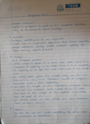 Assignment No 2 - ML - Group B Assignment No : 2 Title Of The ...