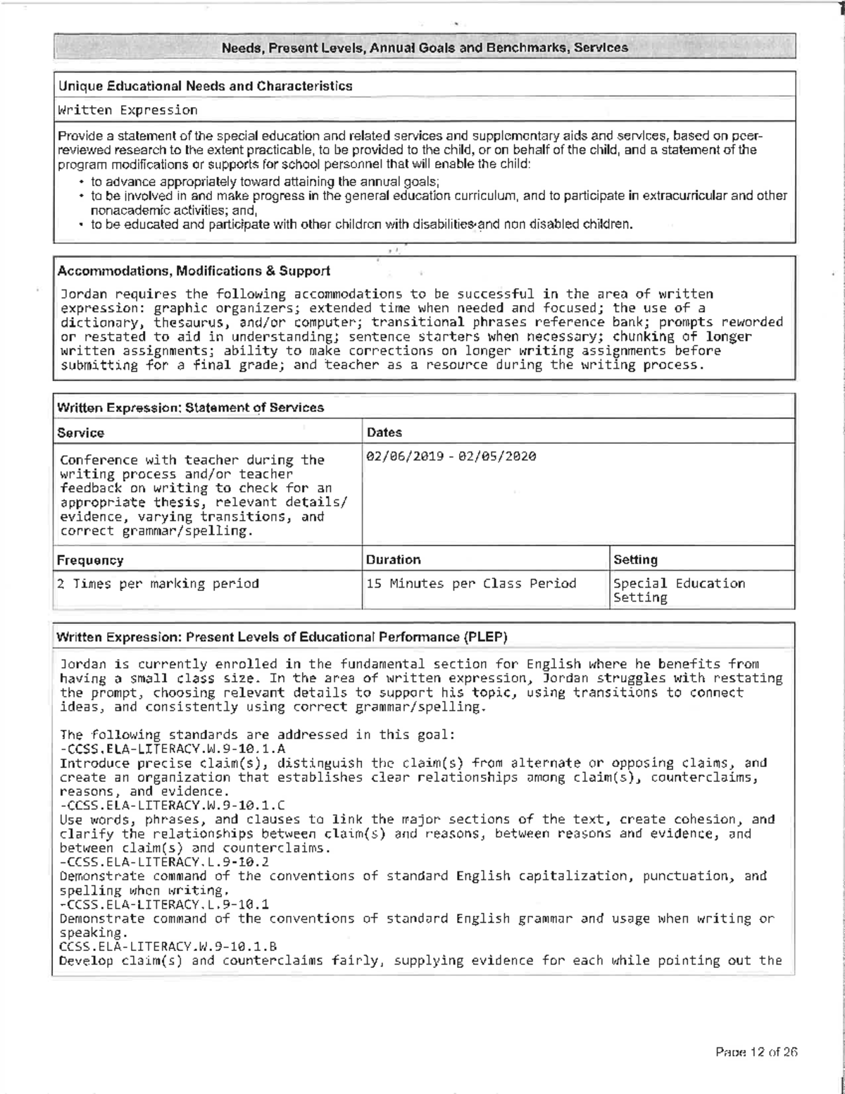 MSE 7403 Additional Unique Need Examples - 7607 - Studocu
