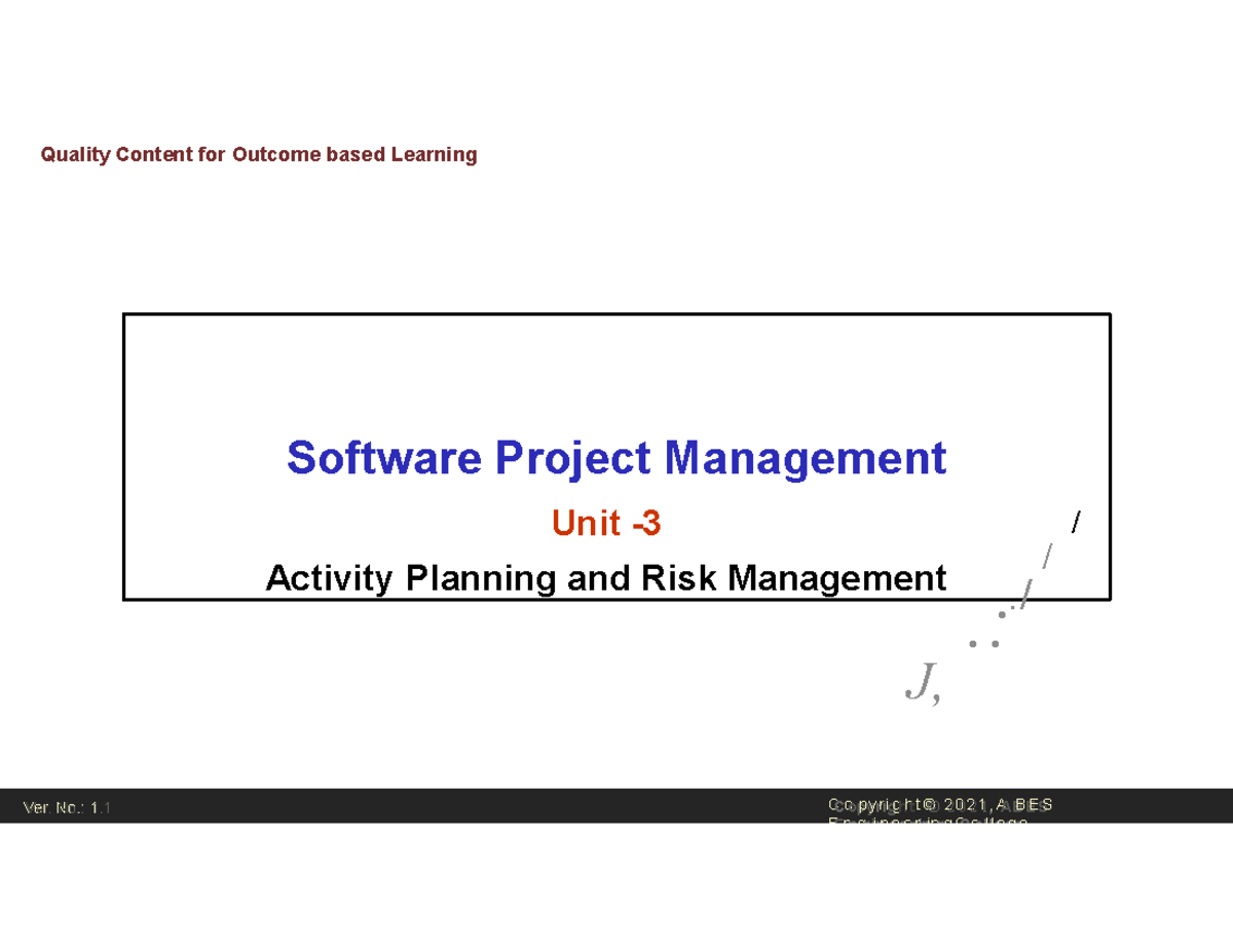 Unit3 slides - Quality Content for Outcome based Learning / Activity ...