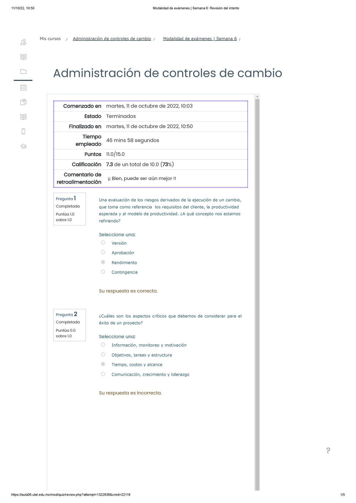 Administración De Controles De Cambio Ex3 - Administración De Controles ...