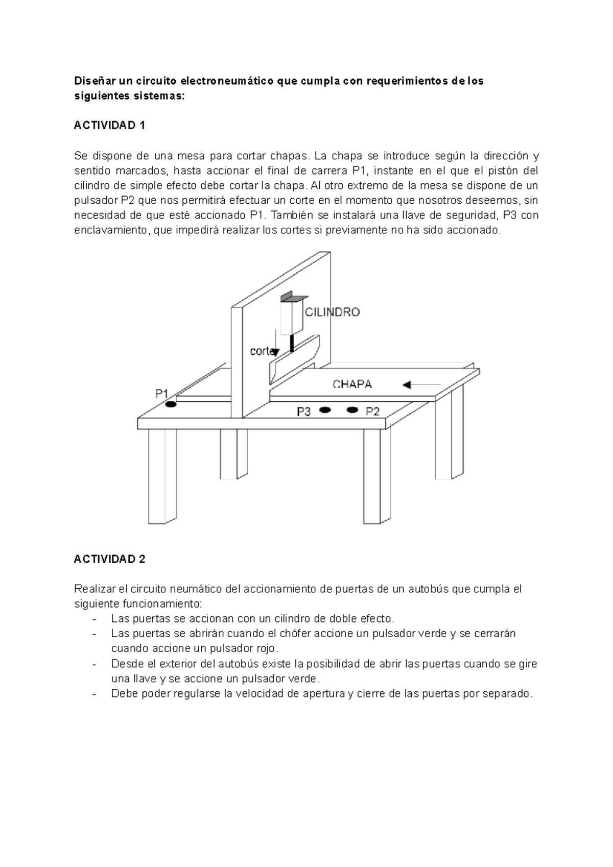 Electroneumática - Practicas - Diseñar Un Circuito Electroneumático Que ...