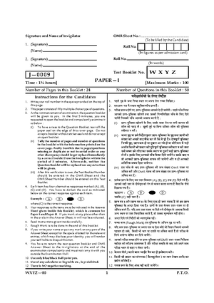 J 0009 Paper I Master