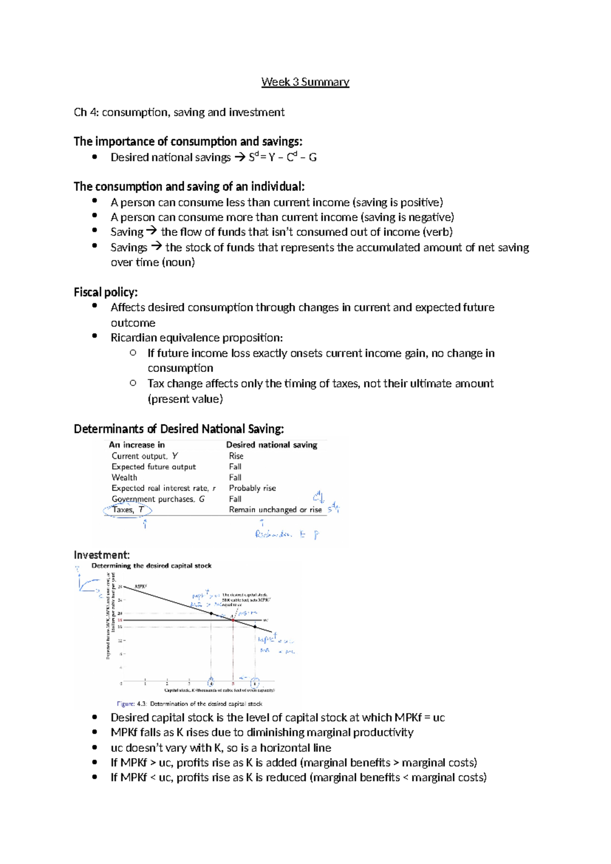 Week 3 Summary - Notes for midsem and final - Week 3 Summary Ch 4 ...