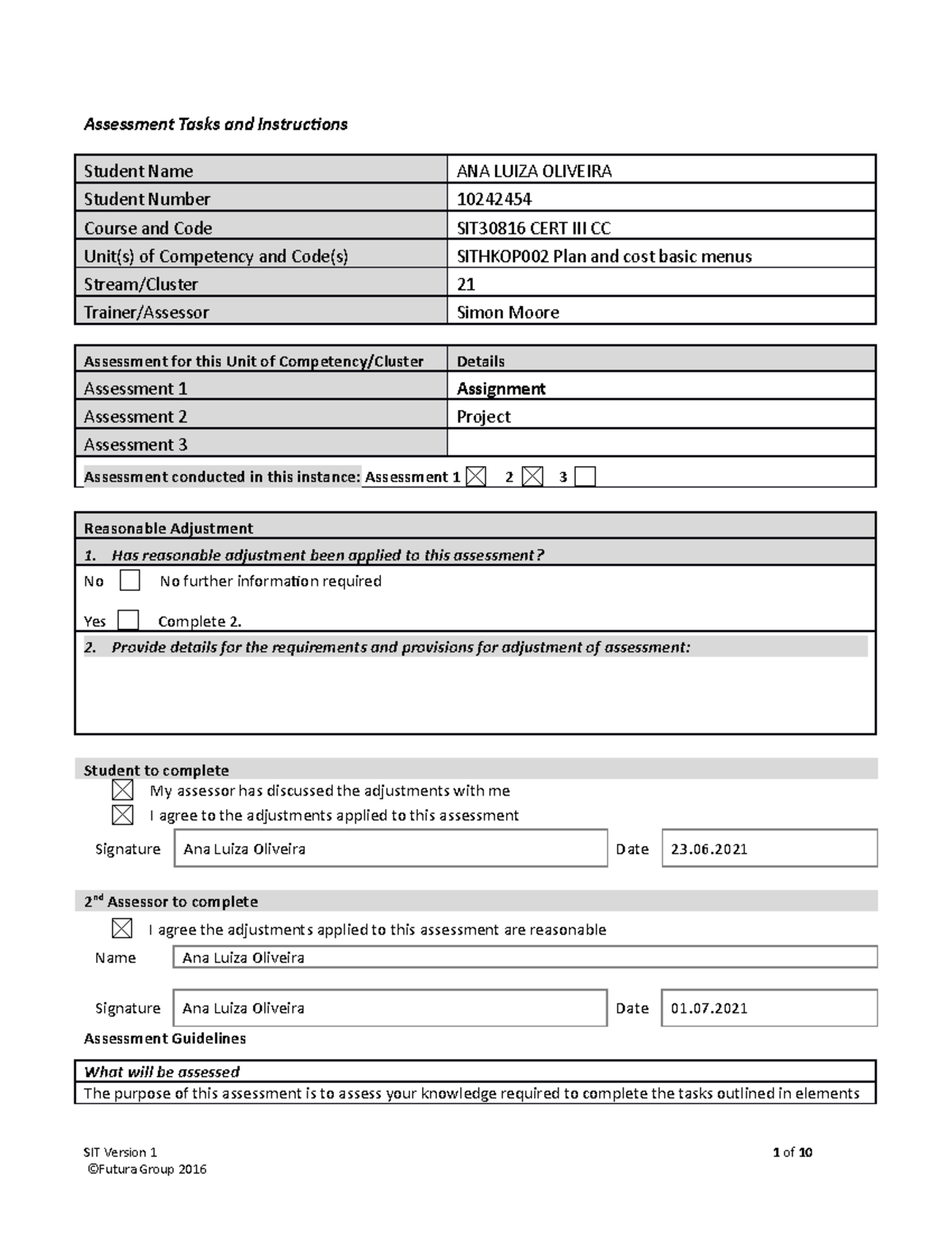 SITfhcvtr 002 - [2Attemp] - ANAsd Asas - Assessment Tasks and ...