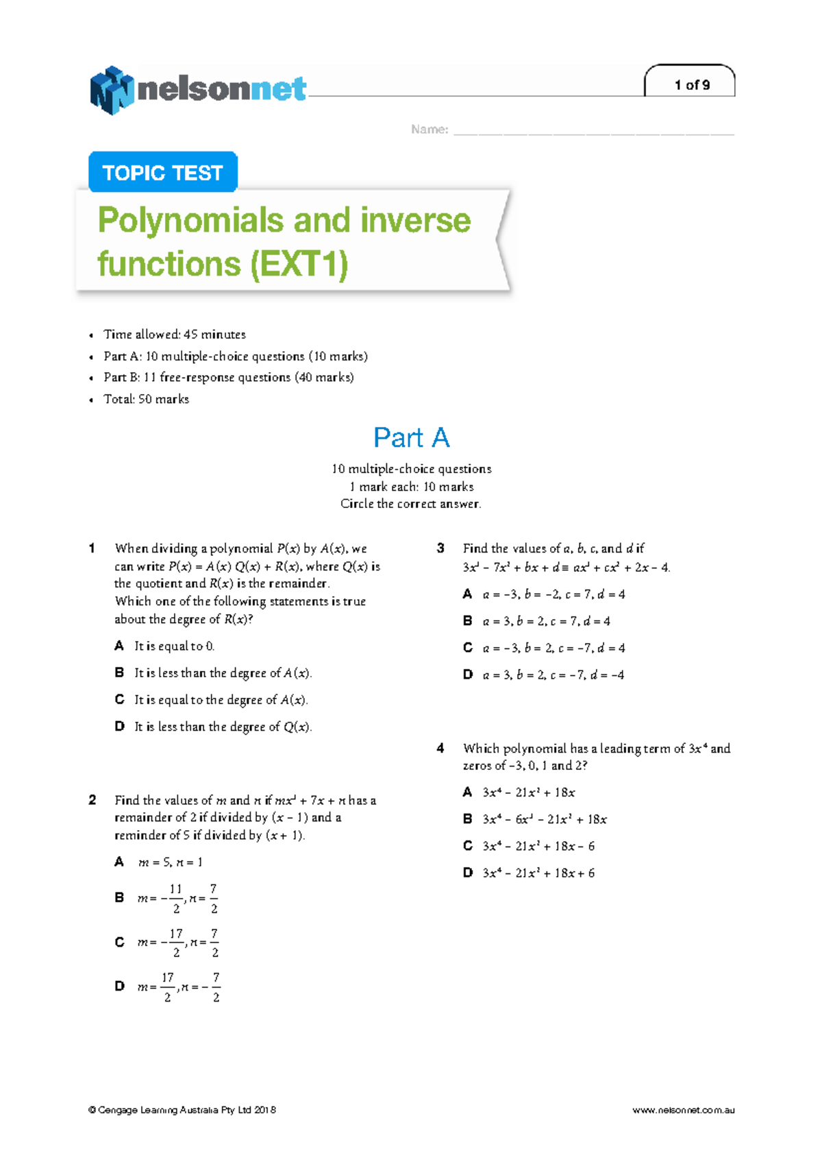 Chapter 6 Test EXT 1 - test - Name ...