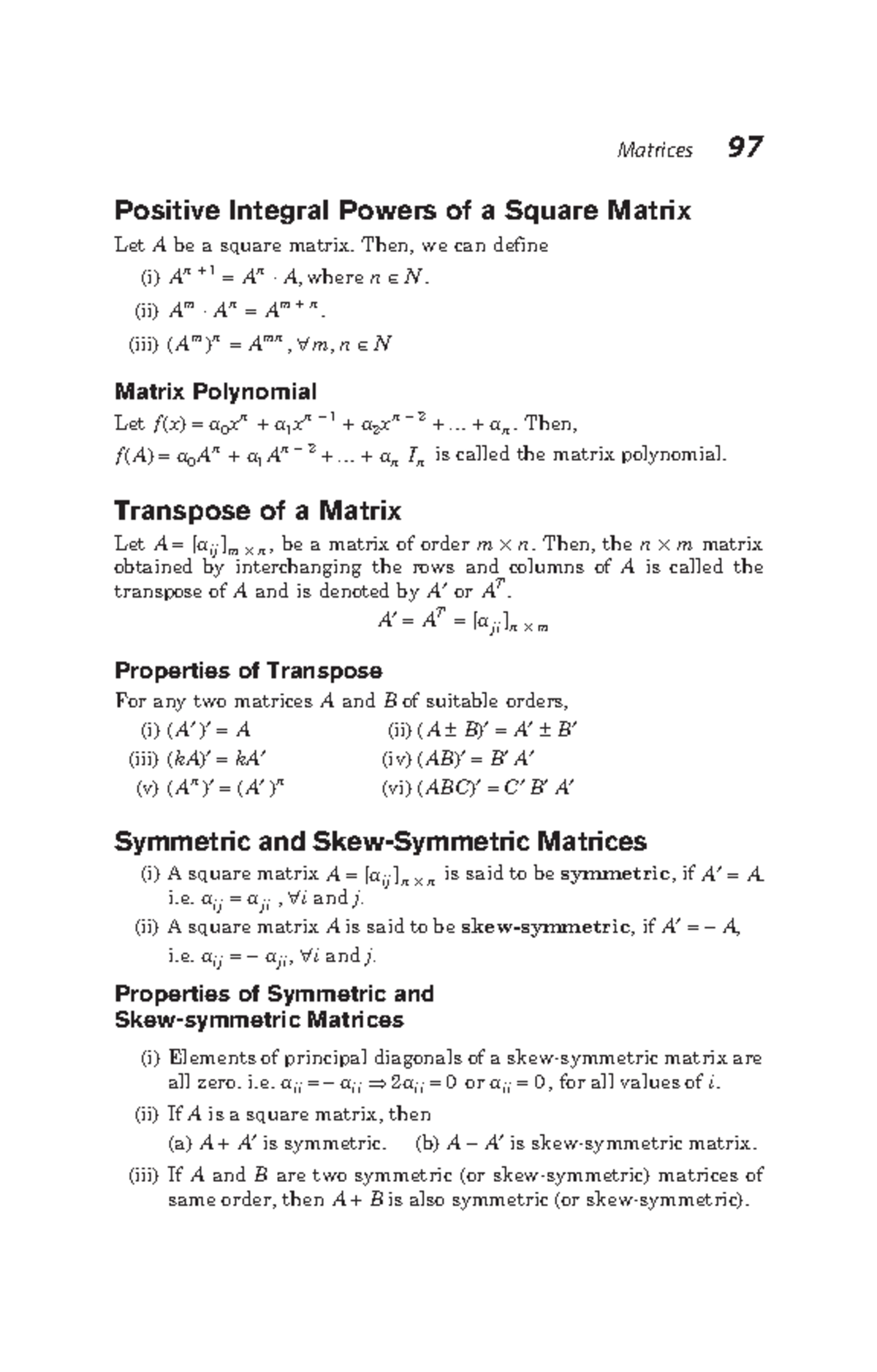 mathematics-notes-14-positive-integral-powers-of-a-square-matrix-let