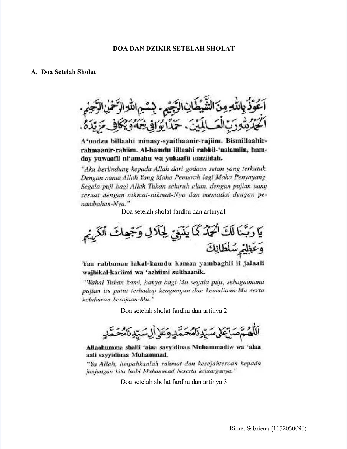 Pdf-doa-dan-dzikir-setelah-sholat Compress - DOA DAN DZIKIR SETELAH ...