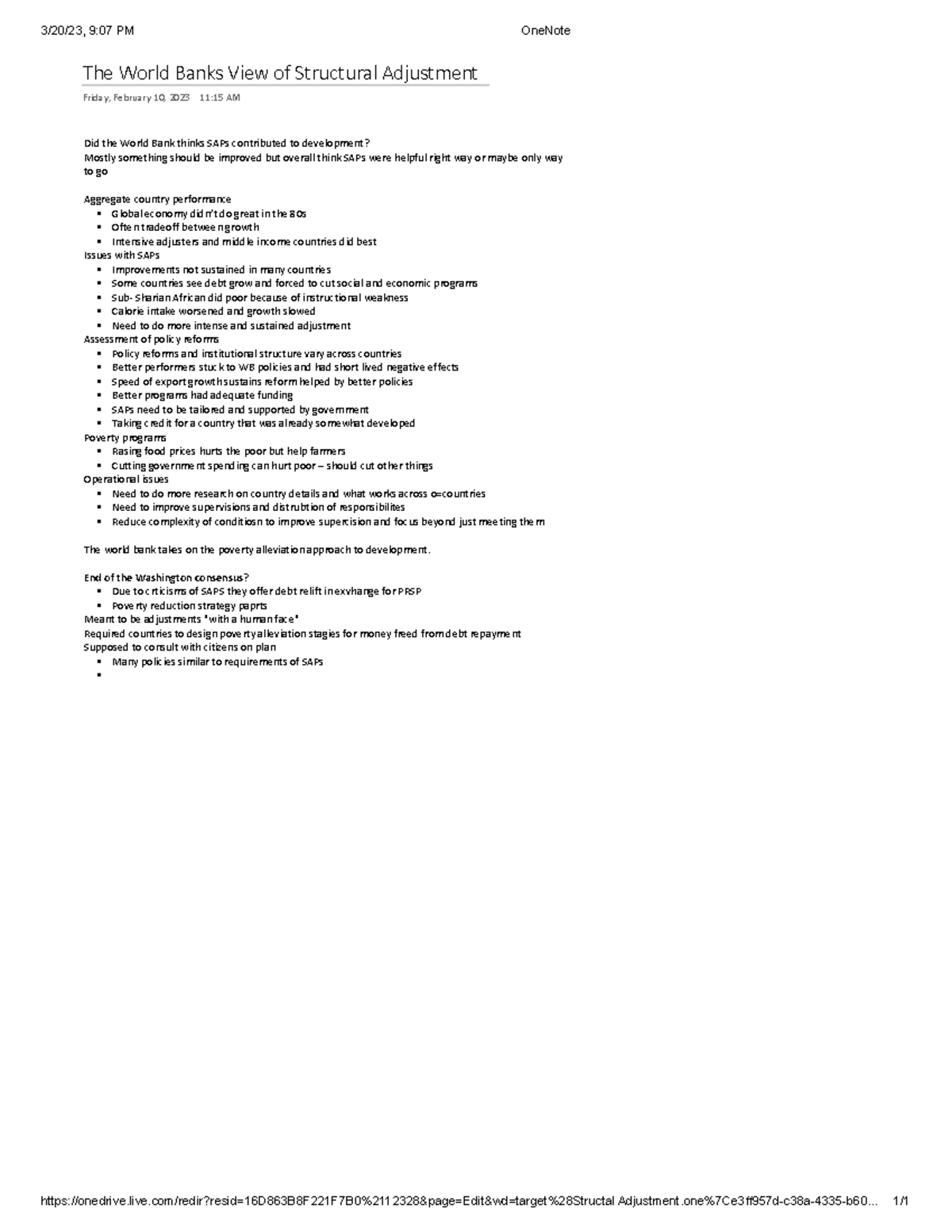 26 - the world banks view of structural adjustment - 3/20/23, 9:07 PM ...