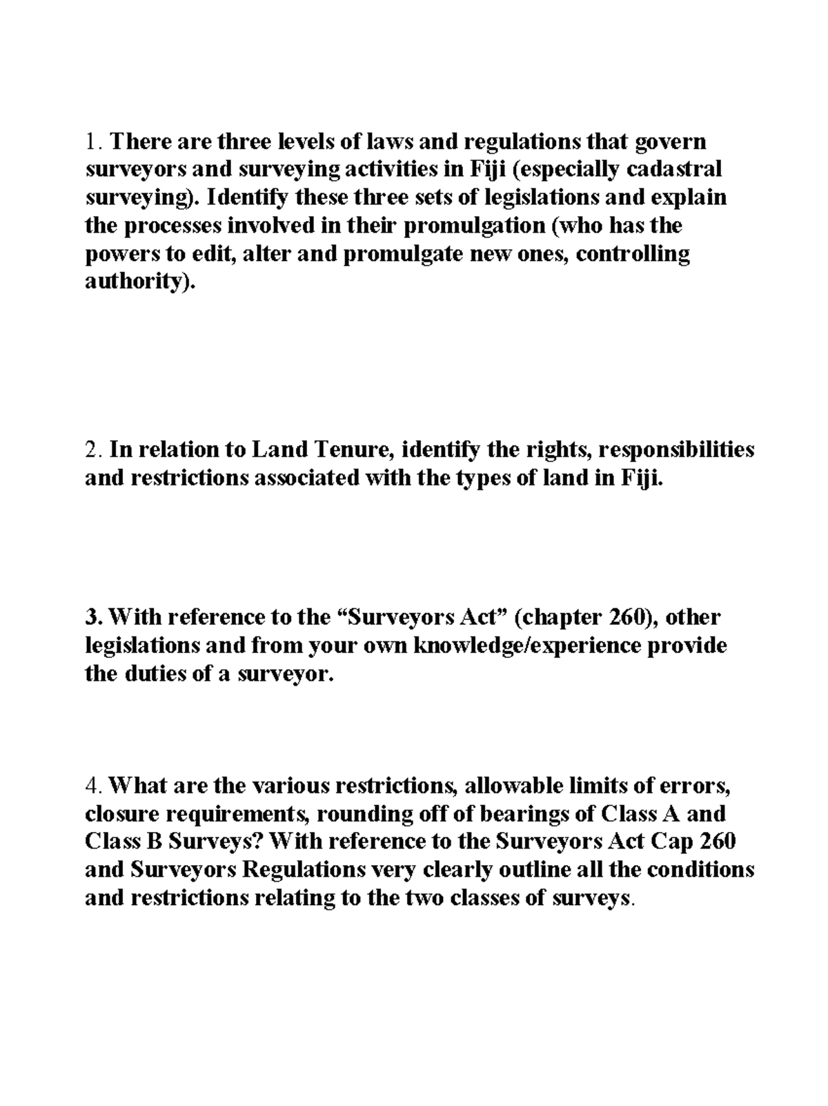 LSD508 Survey LAW & Regulations Assignment 1 - There are three levels ...