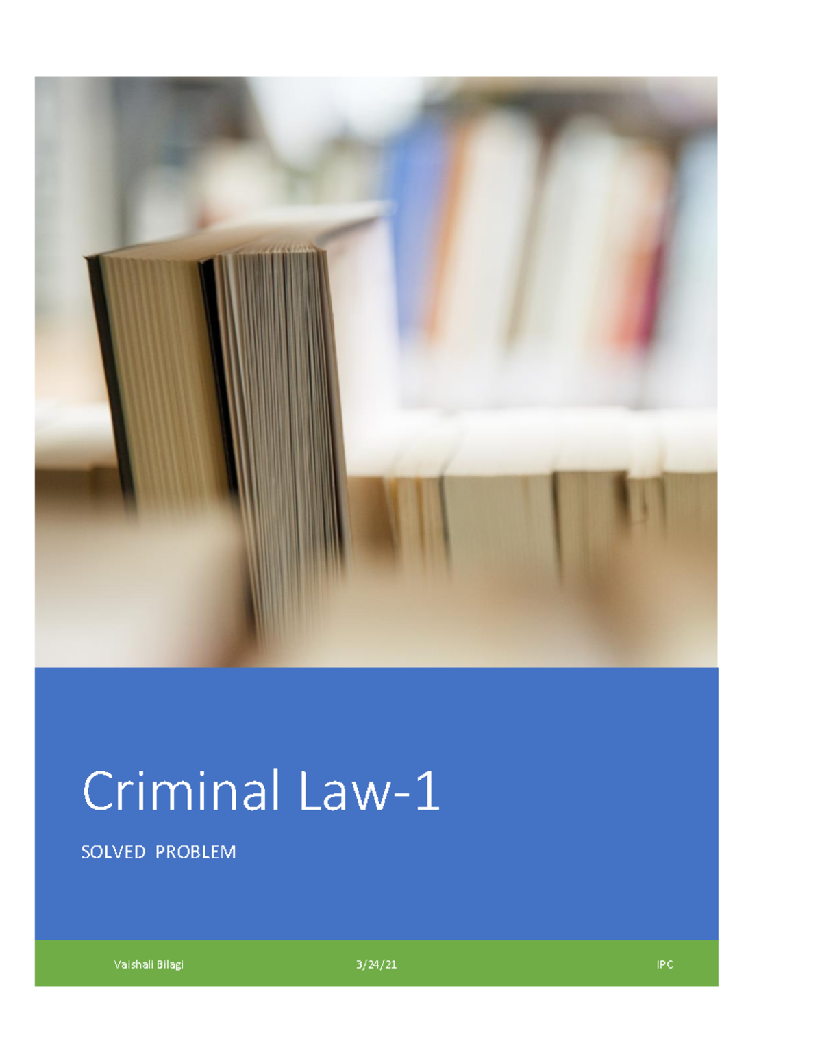 IPC Problems Solved - Simple And Easy - Criminal Law- SOLVED PROBLEM ...