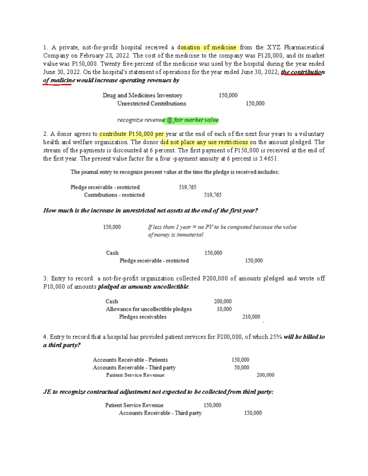 Quick Notes on AFAR Non Profit Organization Accounting - A private, not ...