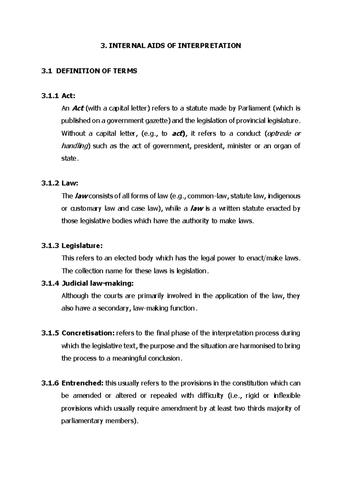Chapter 3 Internal Aids of Interpretation 3. INTERNAL AIDS OF