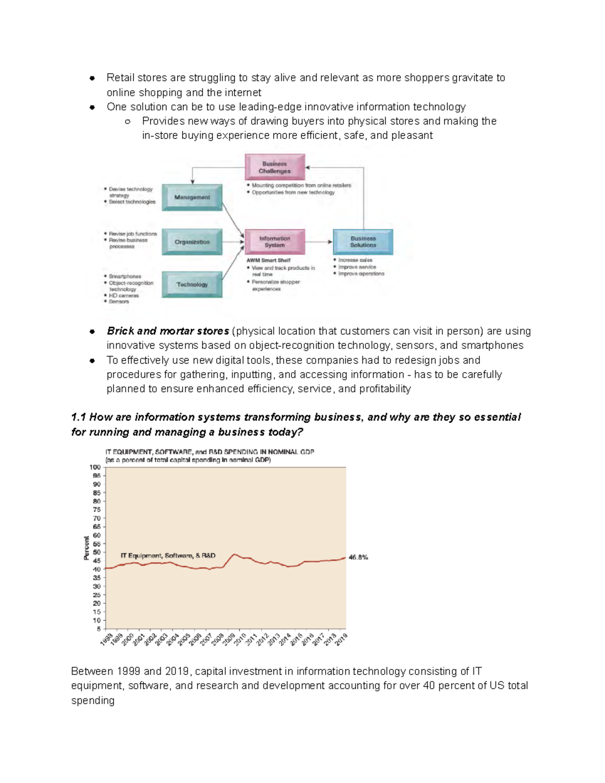 ITM 100 (Chapter 1 Information Systems In Global Business Today ...