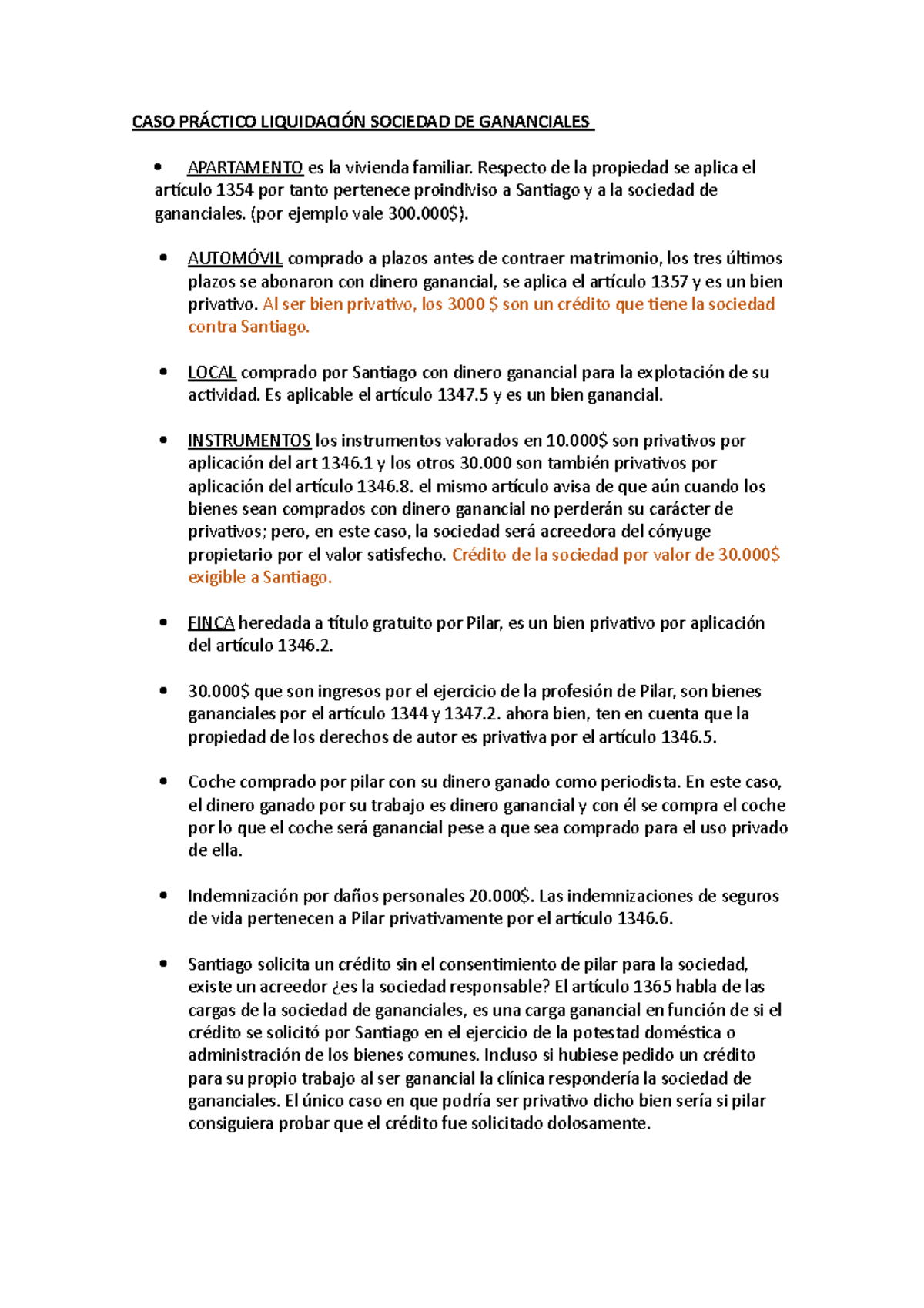 modelo liquidación gananciales mutuo acuerdo