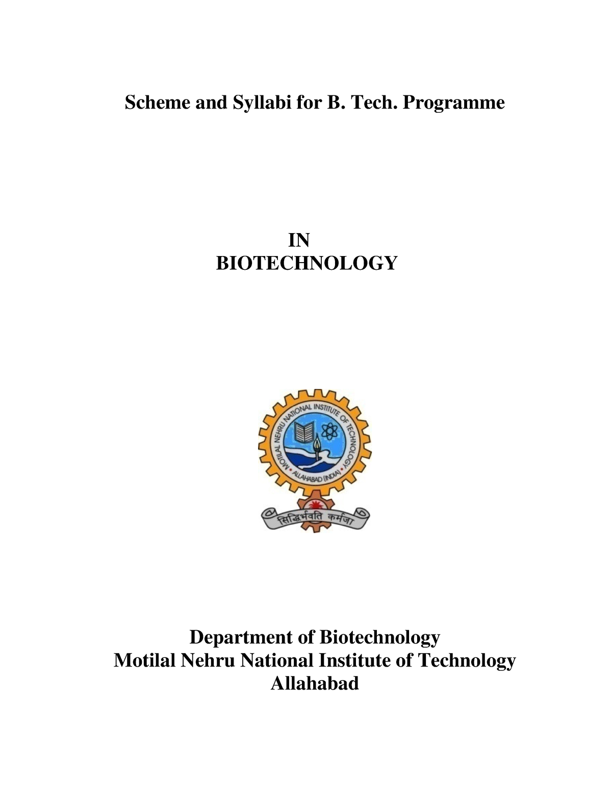 Syllabus For The B Tech Batch Starts Onwards 2012 13 (New) - Scheme And ...