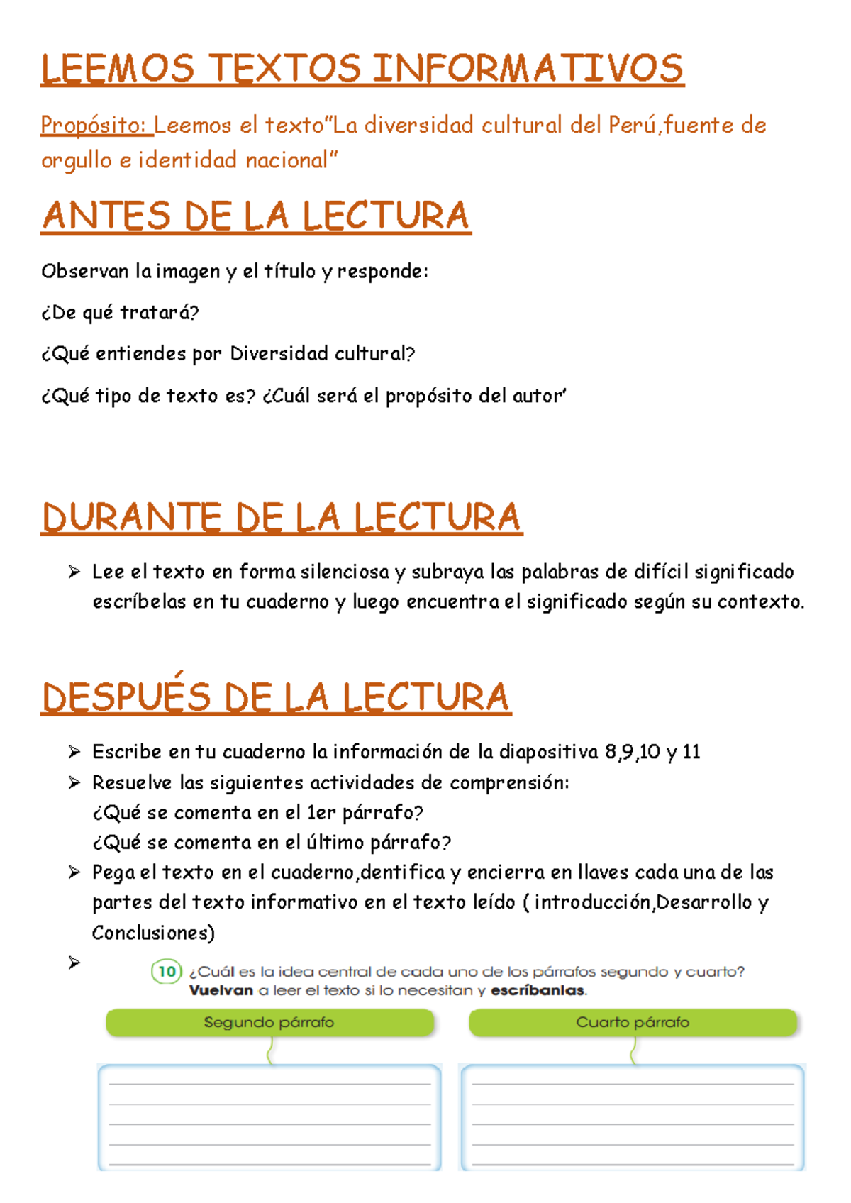 Leemos Textos Informativos-virtual - LEEMOS TEXTOS INFORMATIVOS ...