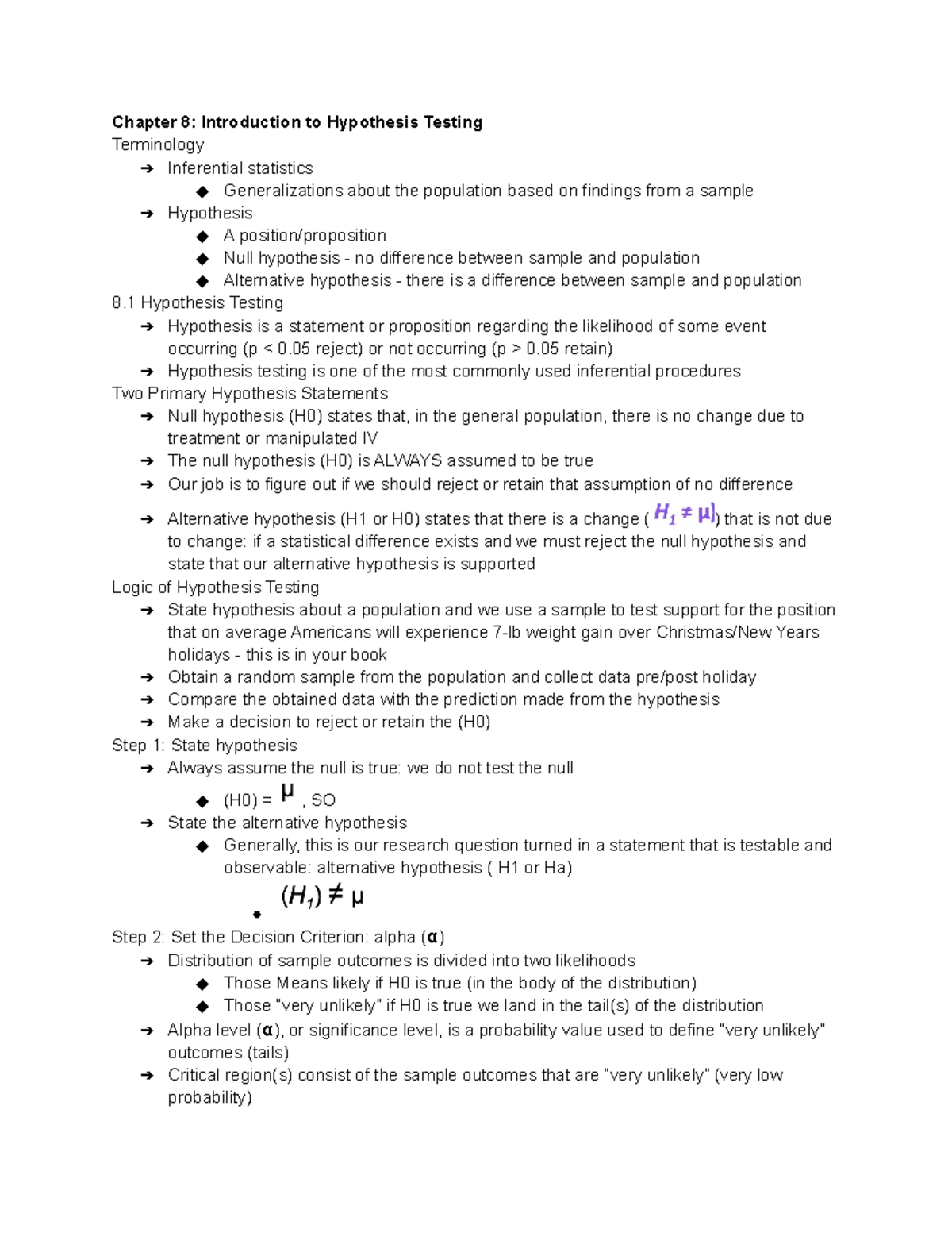 PSY 200 Chapter 8 Professor Kathleen ster. Chapter 8