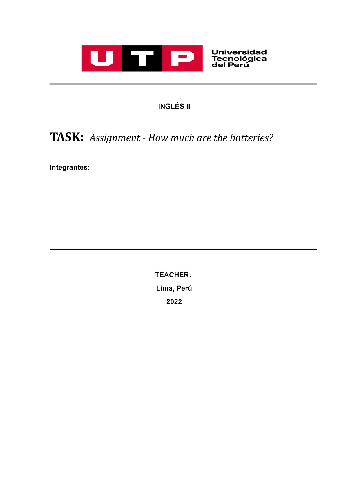 week 6 task assignment how much are the batteries