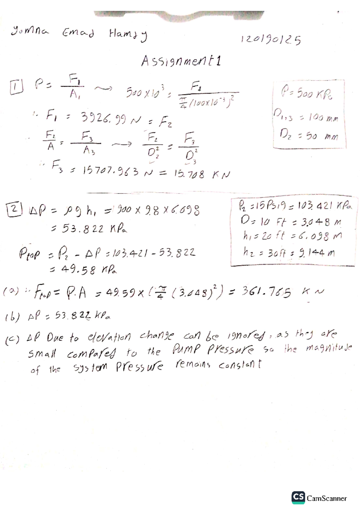 Hydraulic sheet 1 - kbhgc - Fluid Mechanics - Studocu