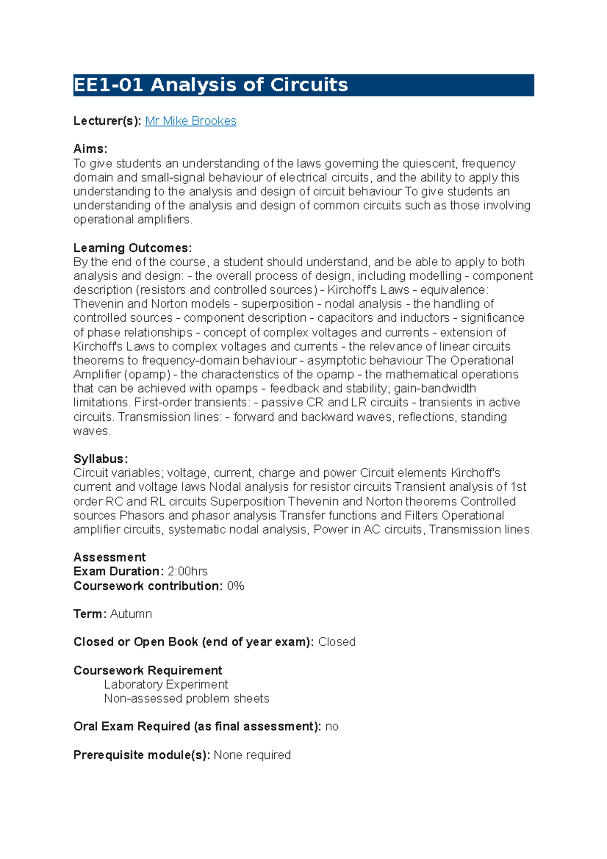 analysis-of-circuits-summary-ee1-01-analysis-of-circuits-lecturer-s