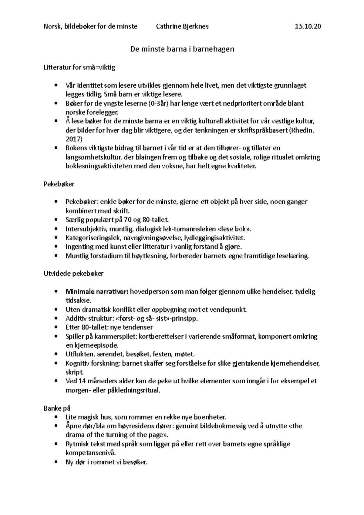 Bildebøker for de minste Norsk, bildebøker for de minste Cathrine